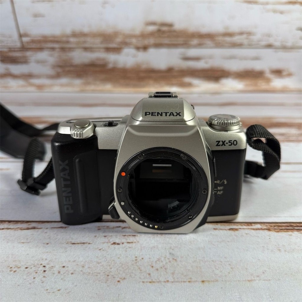 Vintage Pentax ZX-50 35mm SLR Film Camera Body Untested For Parts Repair